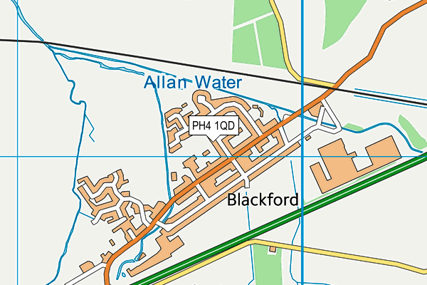 PH4 1QD map - OS VectorMap District (Ordnance Survey)