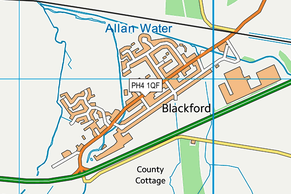 PH4 1QF map - OS VectorMap District (Ordnance Survey)