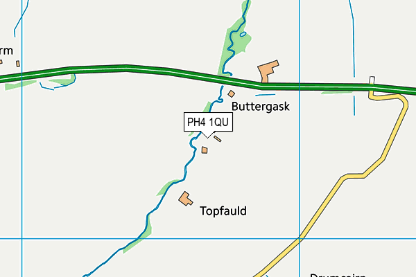 PH4 1QU map - OS VectorMap District (Ordnance Survey)