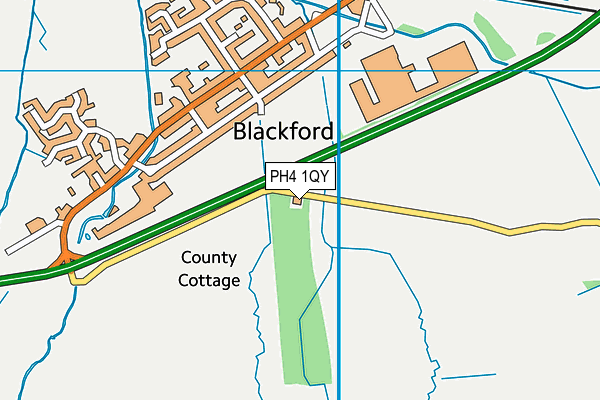 PH4 1QY map - OS VectorMap District (Ordnance Survey)