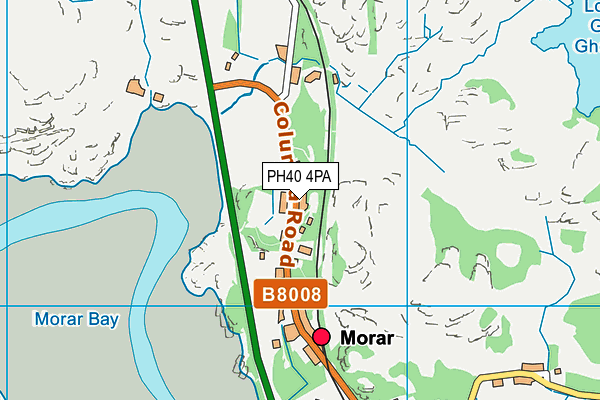 PH40 4PA map - OS VectorMap District (Ordnance Survey)