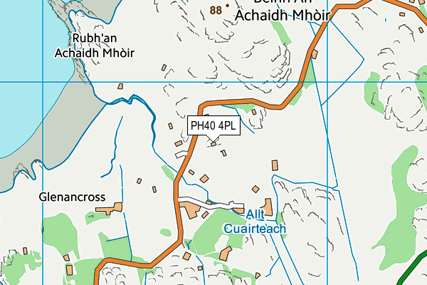PH40 4PL map - OS VectorMap District (Ordnance Survey)
