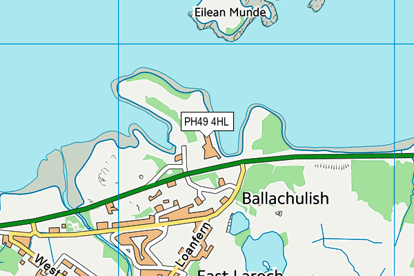 PH49 4HL map - OS VectorMap District (Ordnance Survey)