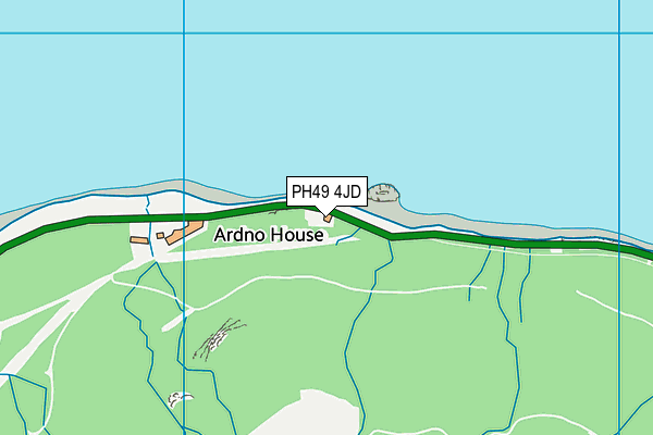 PH49 4JD map - OS VectorMap District (Ordnance Survey)