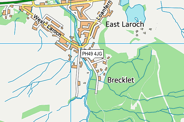 PH49 4JG map - OS VectorMap District (Ordnance Survey)