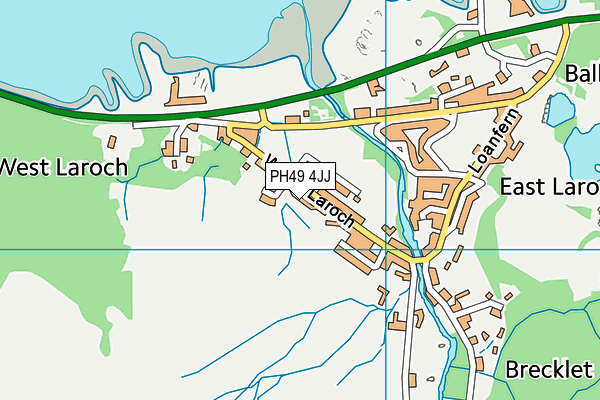 PH49 4JJ map - OS VectorMap District (Ordnance Survey)