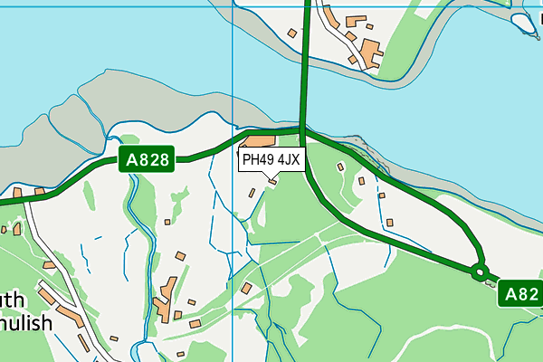 PH49 4JX map - OS VectorMap District (Ordnance Survey)