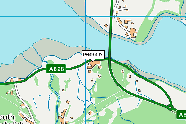 PH49 4JY map - OS VectorMap District (Ordnance Survey)