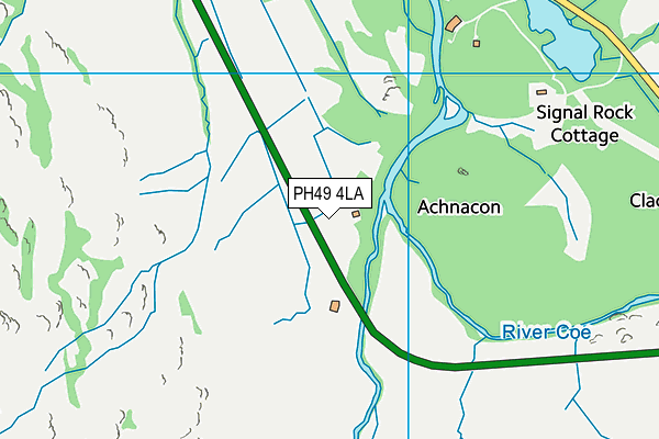 PH49 4LA map - OS VectorMap District (Ordnance Survey)