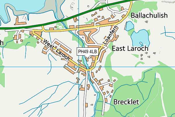 PH49 4LB map - OS VectorMap District (Ordnance Survey)