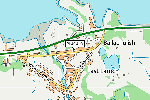 PH49 4LQ map - OS VectorMap District (Ordnance Survey)