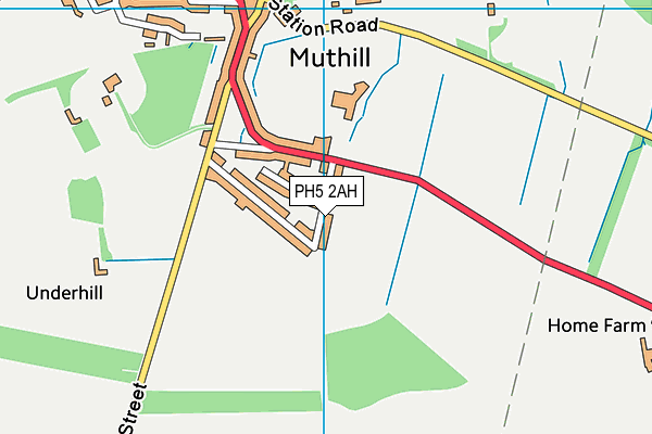 PH5 2AH map - OS VectorMap District (Ordnance Survey)