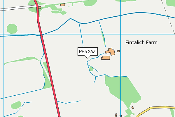 PH5 2AZ map - OS VectorMap District (Ordnance Survey)
