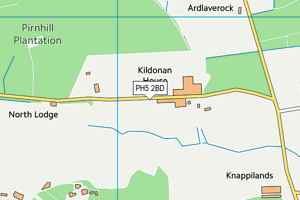 PH5 2BD map - OS VectorMap District (Ordnance Survey)