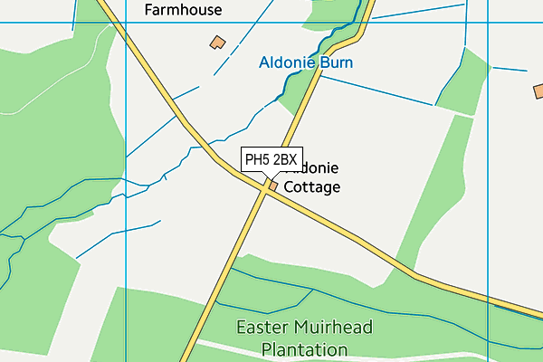 PH5 2BX map - OS VectorMap District (Ordnance Survey)