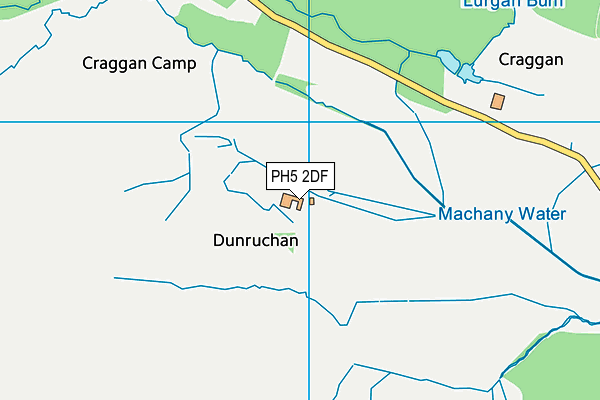 PH5 2DF map - OS VectorMap District (Ordnance Survey)