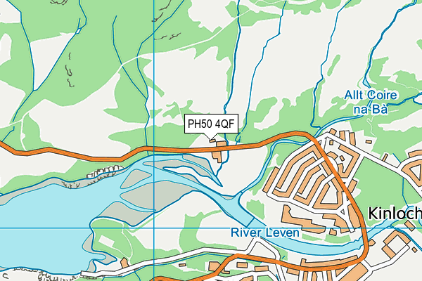 PH50 4QF map - OS VectorMap District (Ordnance Survey)