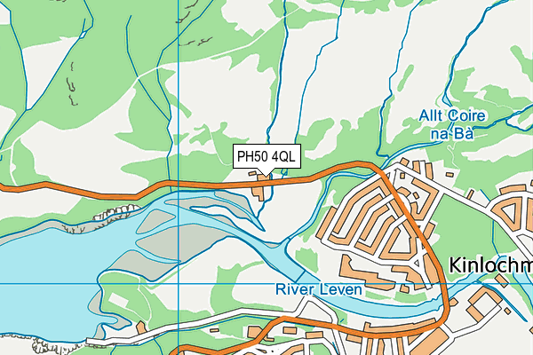 PH50 4QL map - OS VectorMap District (Ordnance Survey)