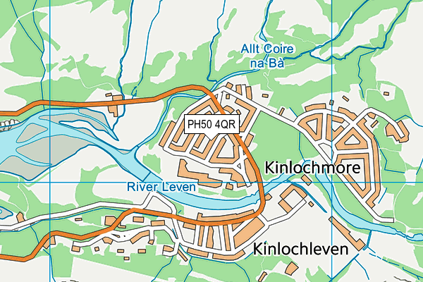 PH50 4QR map - OS VectorMap District (Ordnance Survey)