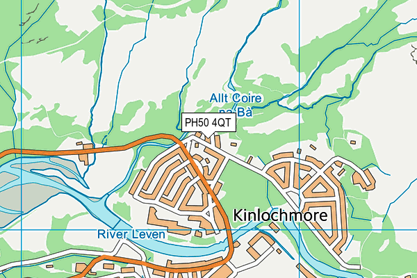 PH50 4QT map - OS VectorMap District (Ordnance Survey)