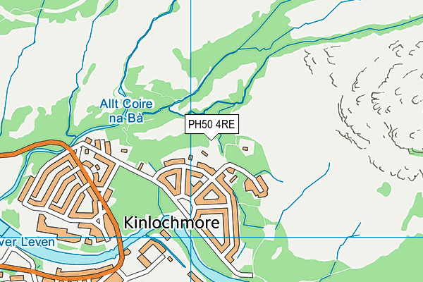PH50 4RE map - OS VectorMap District (Ordnance Survey)