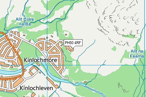 PH50 4RF map - OS VectorMap District (Ordnance Survey)