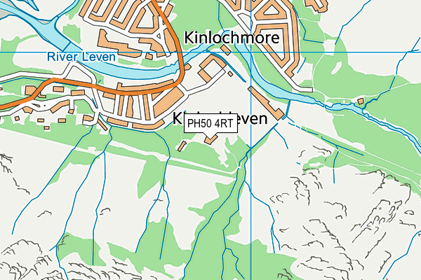 PH50 4RT map - OS VectorMap District (Ordnance Survey)