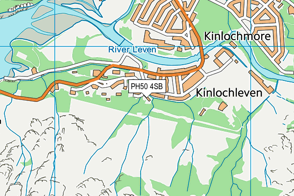 PH50 4SB map - OS VectorMap District (Ordnance Survey)