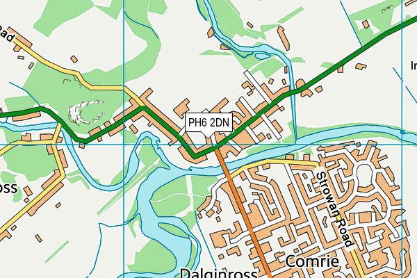 PH6 2DN map - OS VectorMap District (Ordnance Survey)