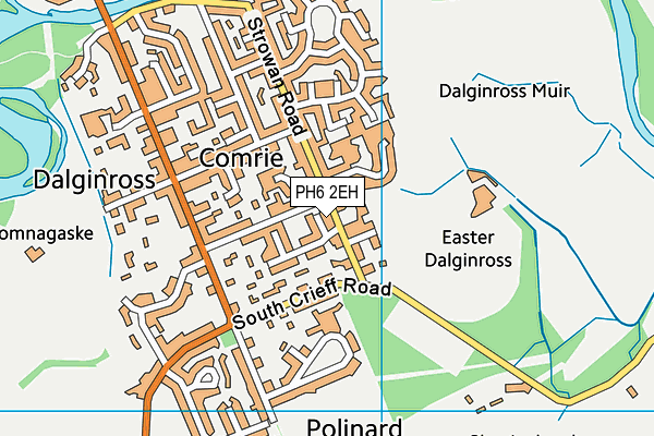 PH6 2EH map - OS VectorMap District (Ordnance Survey)