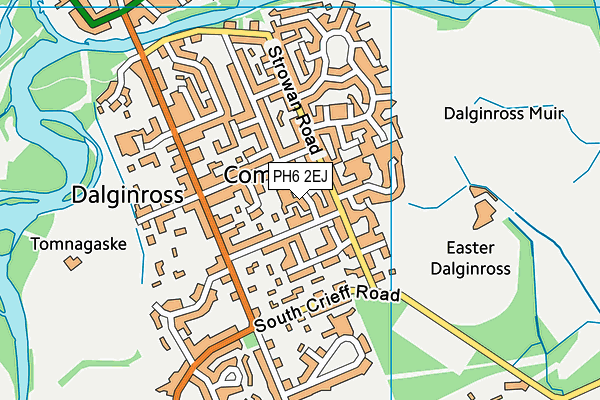 PH6 2EJ map - OS VectorMap District (Ordnance Survey)