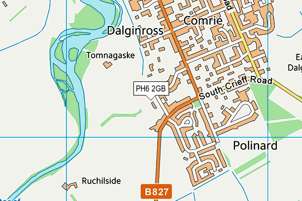 PH6 2GB map - OS VectorMap District (Ordnance Survey)
