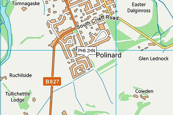 PH6 2HN map - OS VectorMap District (Ordnance Survey)