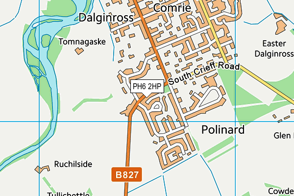 PH6 2HP map - OS VectorMap District (Ordnance Survey)