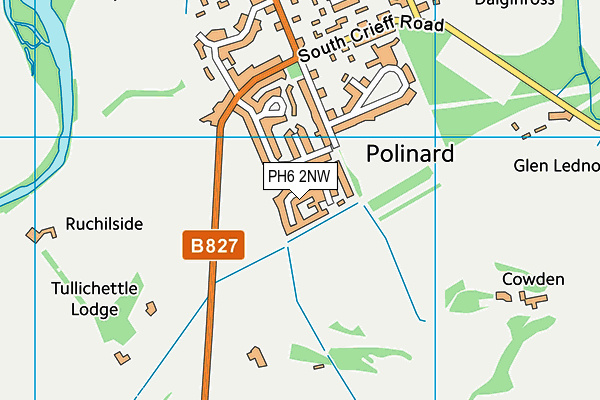 PH6 2NW map - OS VectorMap District (Ordnance Survey)