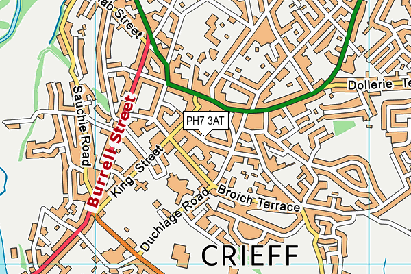 PH7 3AT map - OS VectorMap District (Ordnance Survey)