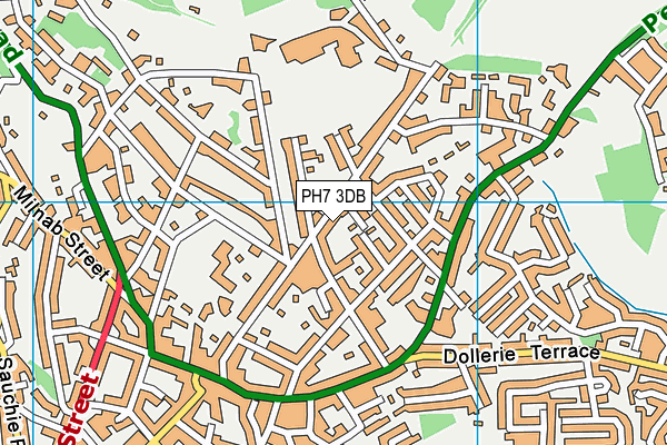 PH7 3DB map - OS VectorMap District (Ordnance Survey)