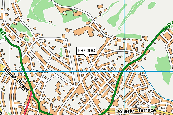 PH7 3DQ map - OS VectorMap District (Ordnance Survey)