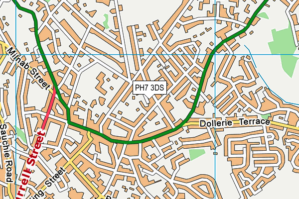 PH7 3DS map - OS VectorMap District (Ordnance Survey)