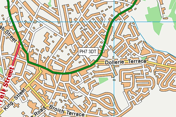 PH7 3DT map - OS VectorMap District (Ordnance Survey)