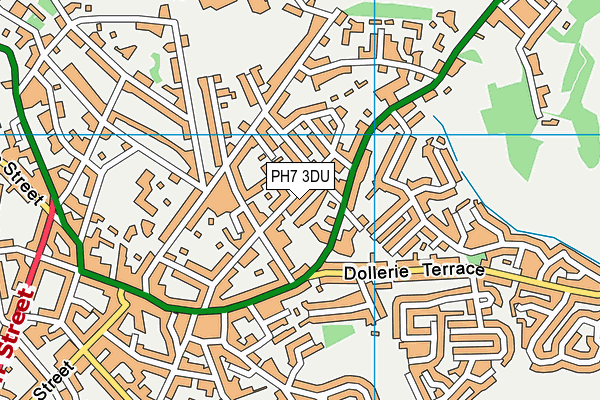 PH7 3DU map - OS VectorMap District (Ordnance Survey)