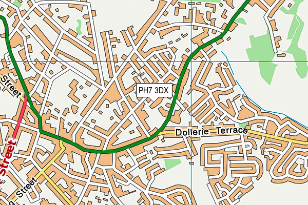 PH7 3DX map - OS VectorMap District (Ordnance Survey)