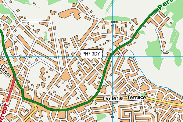 PH7 3DY map - OS VectorMap District (Ordnance Survey)