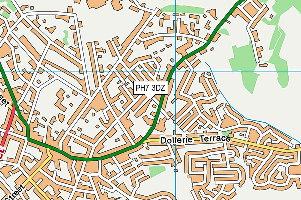 PH7 3DZ map - OS VectorMap District (Ordnance Survey)