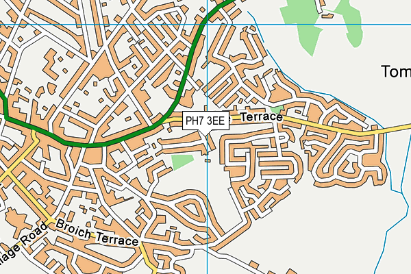 PH7 3EE map - OS VectorMap District (Ordnance Survey)