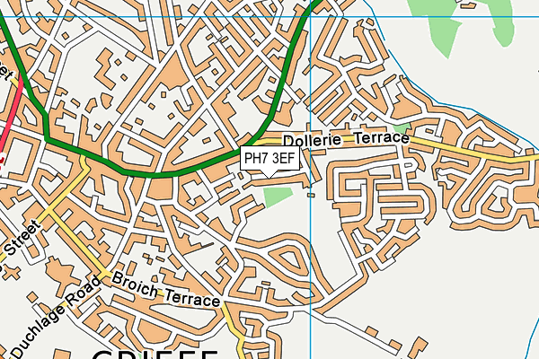 PH7 3EF map - OS VectorMap District (Ordnance Survey)