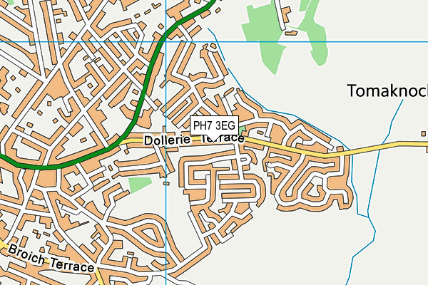 PH7 3EG map - OS VectorMap District (Ordnance Survey)