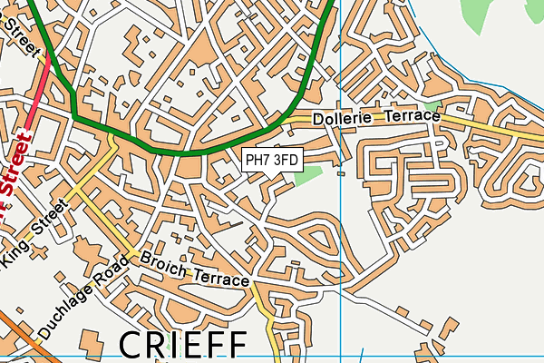 PH7 3FD map - OS VectorMap District (Ordnance Survey)