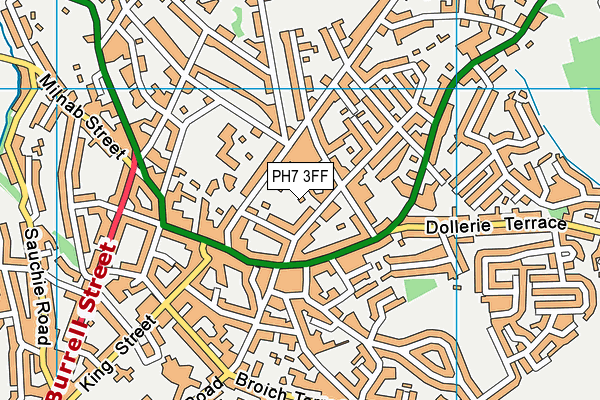 PH7 3FF map - OS VectorMap District (Ordnance Survey)