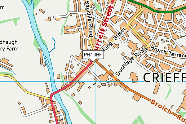 PH7 3HF map - OS VectorMap District (Ordnance Survey)